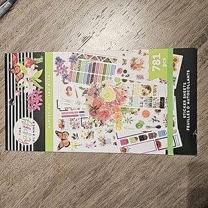 Happy Planner Gardening sticker book 781 stickers never used